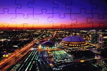 Superdome on Route 10-New Orleans jigsaw puzzle