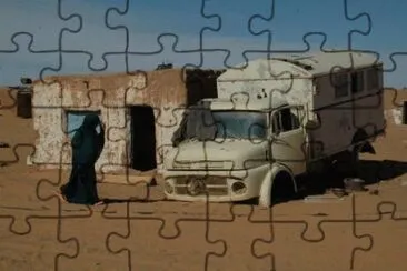 Here ends the Mercedes service  Sahara jigsaw puzzle