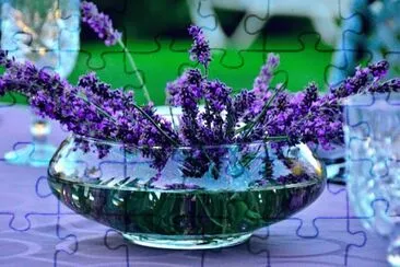 Floating Lavender Centerpiece jigsaw puzzle
