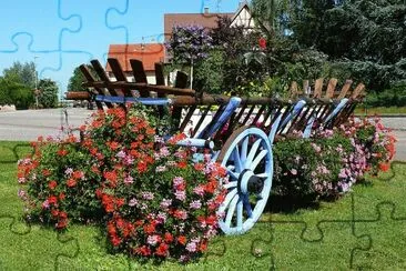 Flowers on a Cart  France