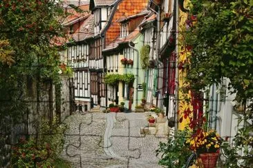 Street in Quedlinburg  Harz