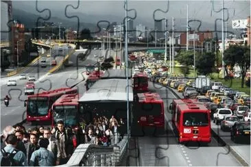 ruta 100 inteligente en bogota jigsaw puzzle