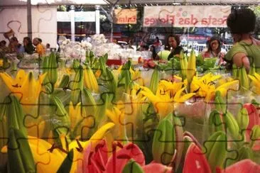 Comprando flores