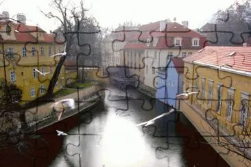 Calles de Praga jigsaw puzzle