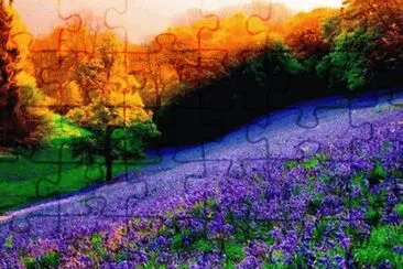 פאזל של Purple Hillside in Autumn