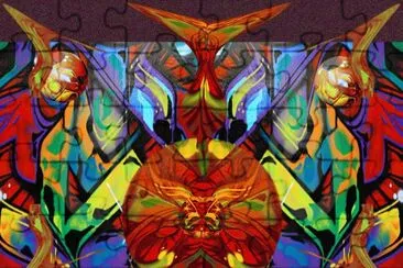 Abstraction jigsaw puzzle