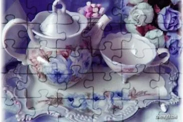 Pretty Purple Tea Set