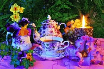 Romantic Evening Tea Setting