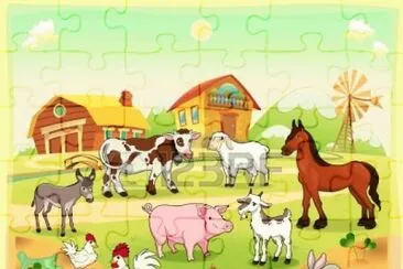 animales de granja jigsaw puzzle