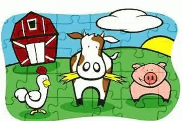 animales de granja jigsaw puzzle