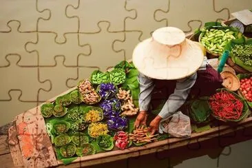 Damnoen Saduak  Floating Market  Thailand