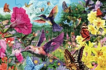 Hummingbird Garden jigsaw puzzle