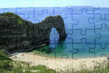 Rare fine day Durdle Door Dorset