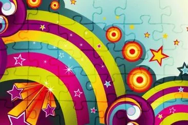 Rainbow jigsaw puzzle
