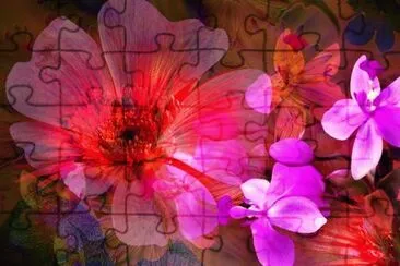 Digital Flowers jigsaw puzzle