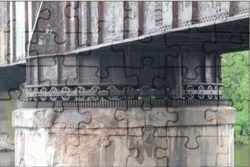 swing bridge. jigsaw puzzle