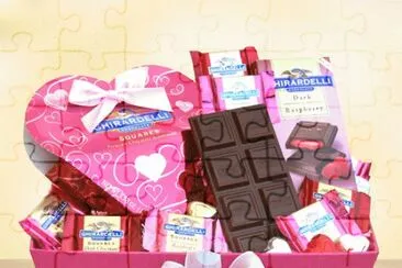 Ghirardelli Valentine Gift Basket-San Fransico