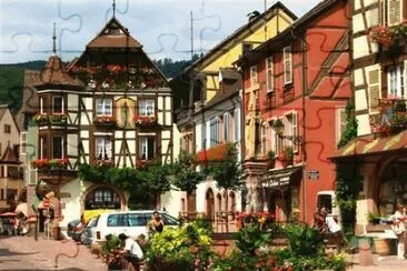 Central Square  Kayserberg Alsace  France