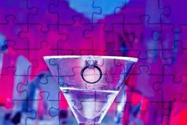 Martini Engagement Proposal jigsaw puzzle