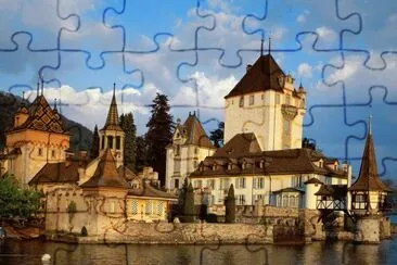 פאזל של Oberhofen Castle Lake Thun  Switzerland