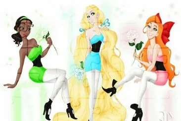 Tiana Rapunzel Giselle
