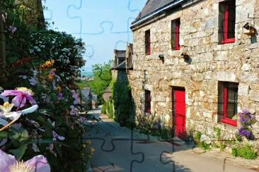Street in Locronan Alsace  France