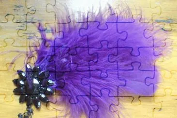 Handmade Feathered Hair Clip jigsaw puzzle
