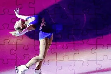 Figure Skater in Purple-2014 Winter Games jigsaw puzzle