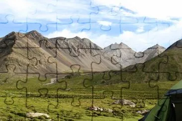Camping in Tibet jigsaw puzzle