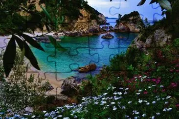Small Beach  California jigsaw puzzle