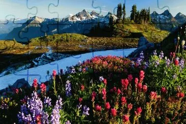 Between the Mountains  USA jigsaw puzzle
