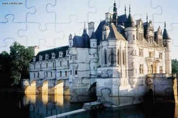 chateau de chenonceaux - france jigsaw puzzle