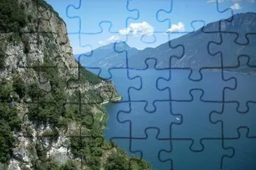 Lago di Garda panoramica da Tremosine jigsaw puzzle