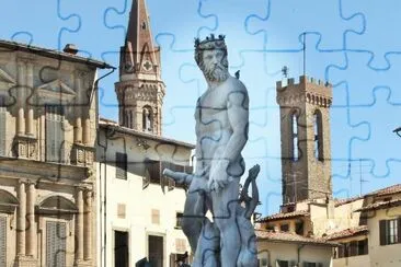 Fountain of Neptune (Ammannati)  Palazzo Vecchio jigsaw puzzle