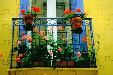 flores na sacada jigsaw puzzle