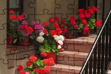 na escada jigsaw puzzle