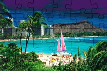 Waikiki Beach  Hawaii jigsaw puzzle