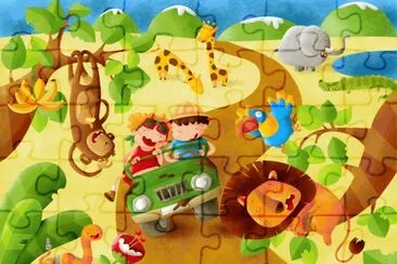 mural safari jigsaw puzzle