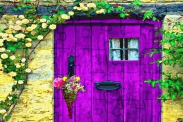 Puerta lila jigsaw puzzle