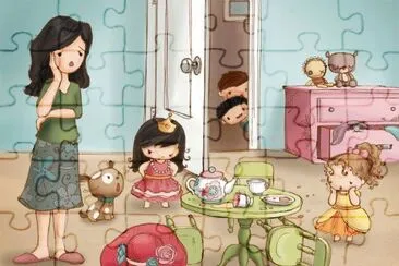 Escena jigsaw puzzle