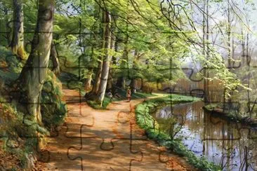 Escena jigsaw puzzle