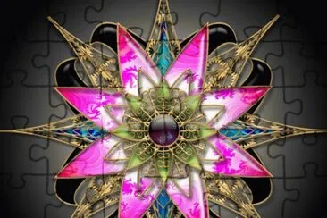Clock World Flower jigsaw puzzle