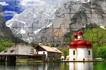 Lake near Berchtesgaden  Bayern jigsaw puzzle