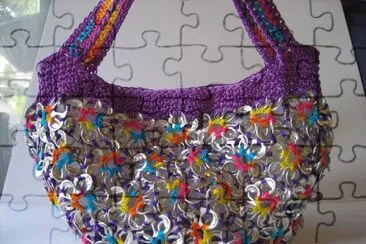 פאזל של Crochet Make Up Bag-Craft