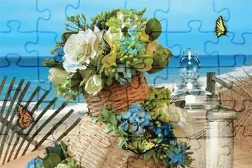 Flowers n baskets jigsaw puzzle