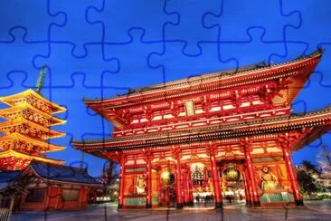 Temple Entrance Tokyo jigsaw puzzle