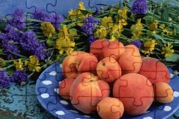 Peaches and Flowers