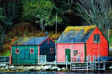 Fishing Village Blandford  Nova Scotia  Canada