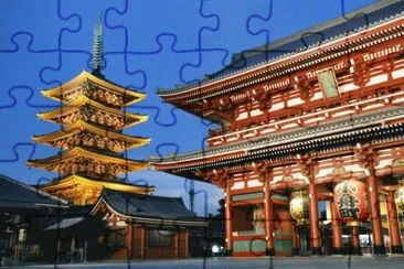 The Asakusa Temple Tokyo jigsaw puzzle