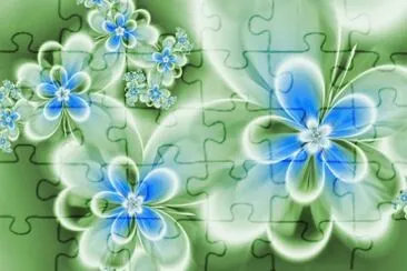 Blue and Green jigsaw puzzle
